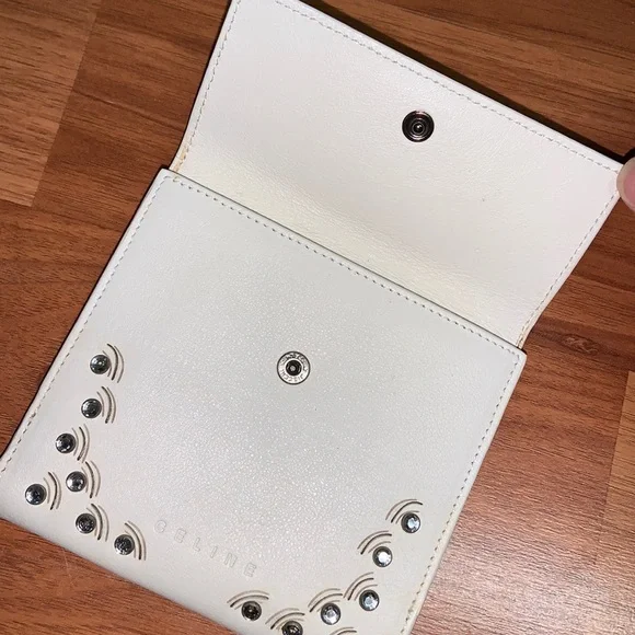 Authentic Celine Compact Rhinestone Wallet